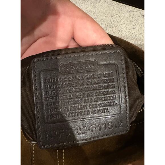 Vintage Leather Coach Shoulder Purse - Picture 5 of 5